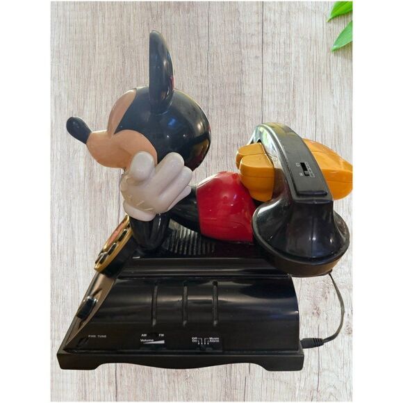 Vintage Mickey Mouse Talking Phone Radio and Alarm Clock - Picture 2 of 6